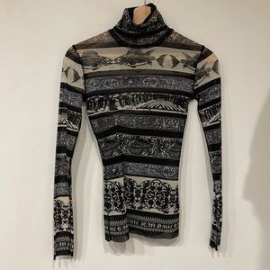 Vintage Jean Paul Gaultier Mesh Turtleneck